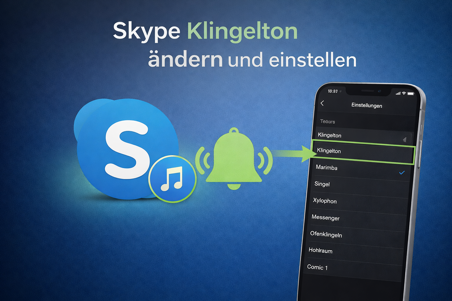 Skype Klingelton ändern und einstellen