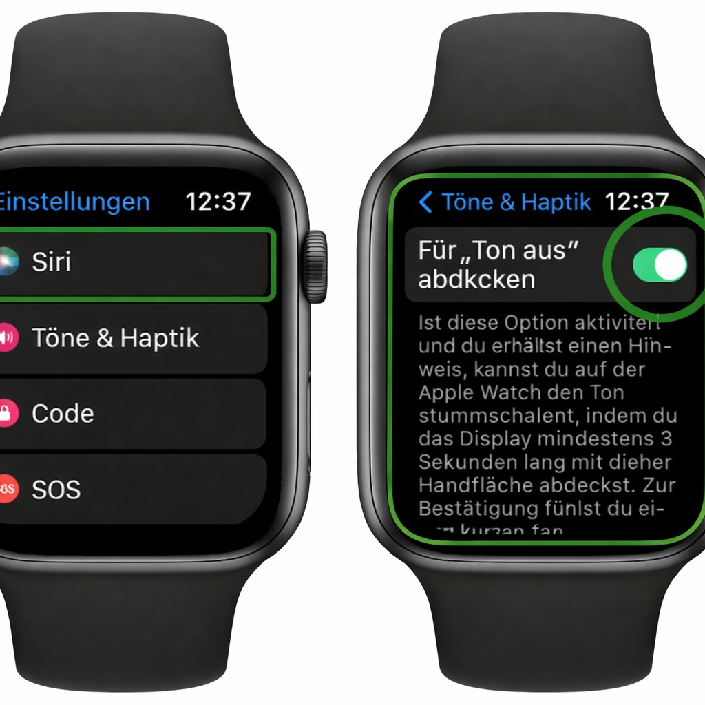 apple watch wecker vibration stummmodus aktivieren