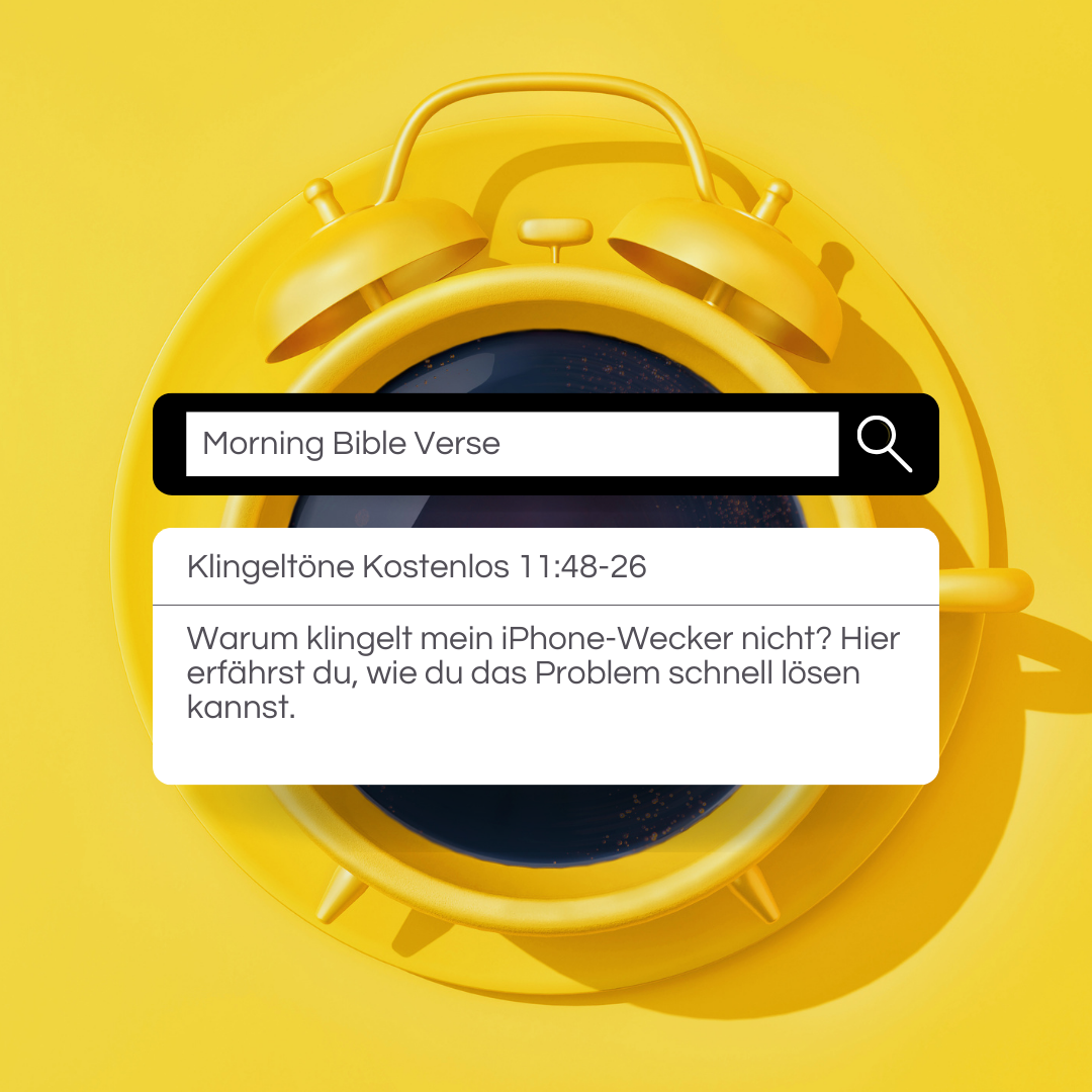Warum klingelt mein iphone wecker nicht?
