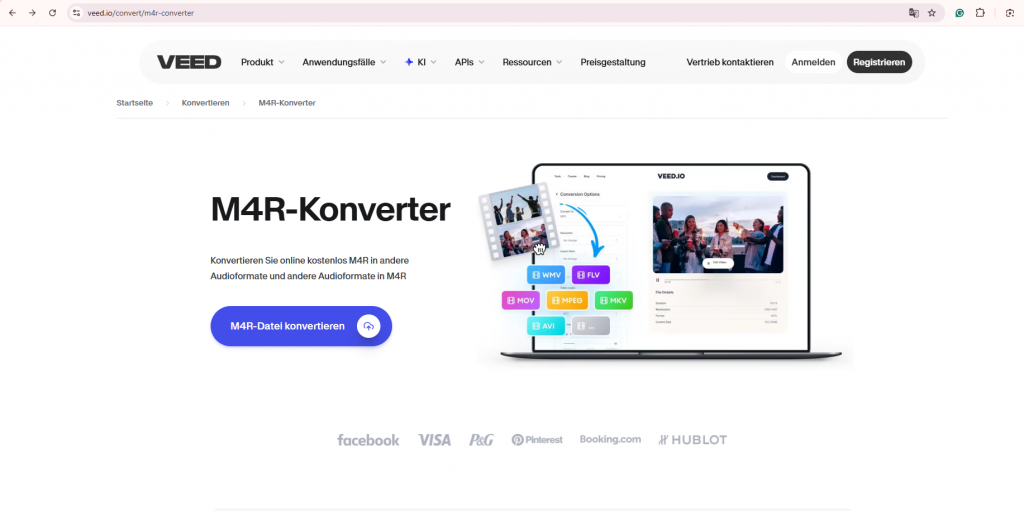 MP3 umwandeln in M4R mit VEED