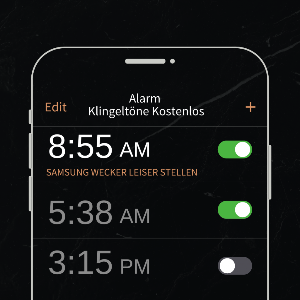 Samsung Wecker leiser stellen und Alarmlautstärke anpassen