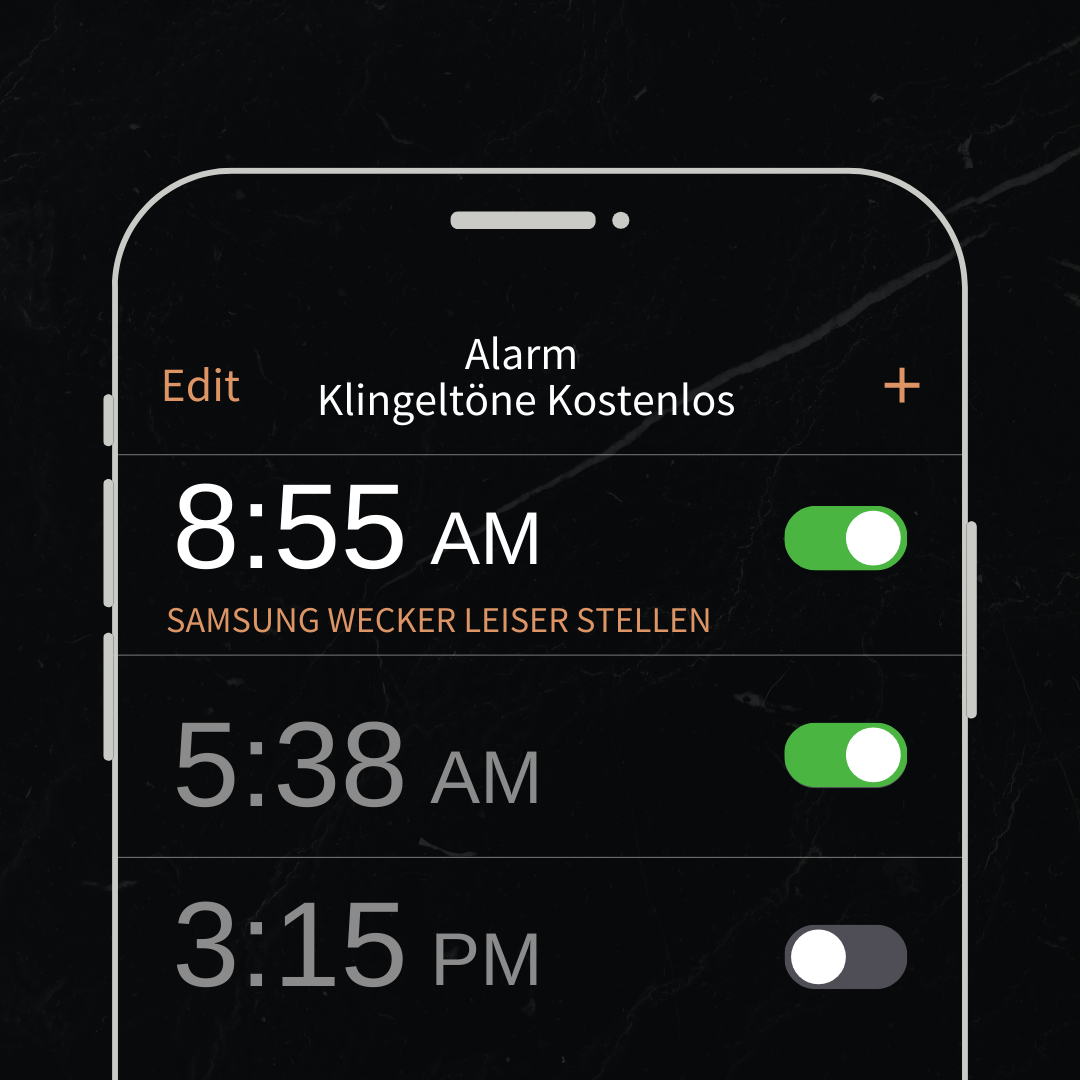Samsung Wecker leiser stellen und Alarmlautstärke anpassen